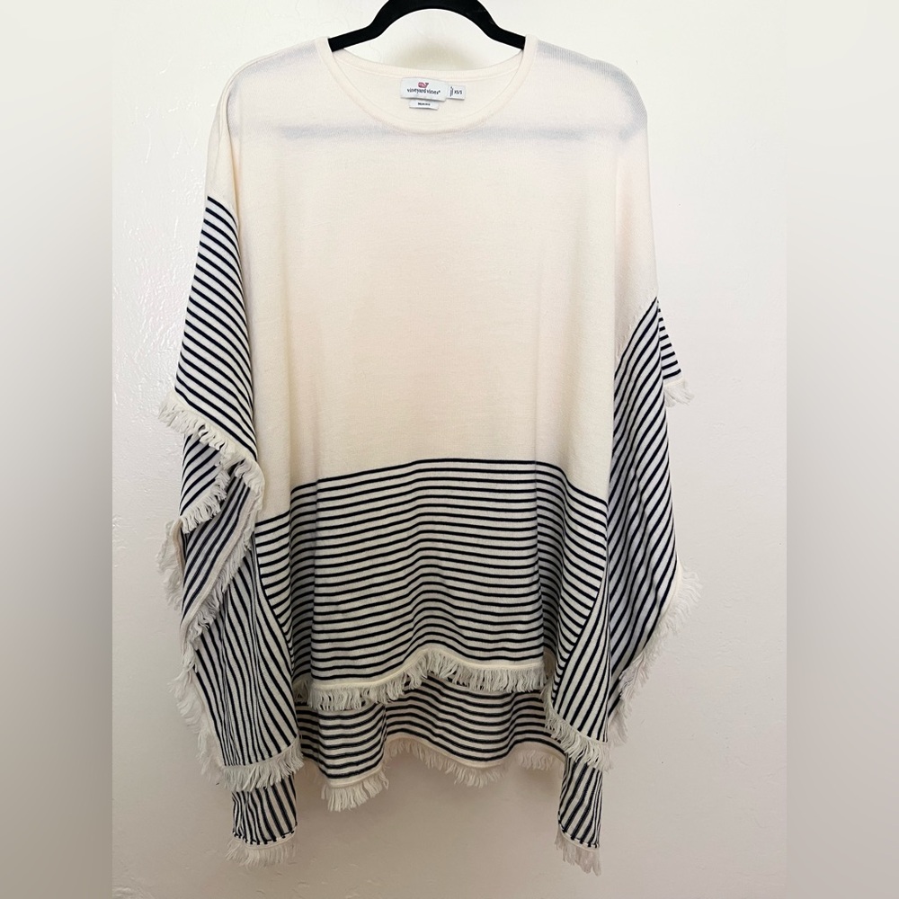 Vineyard Vines Merino Wool Sweater Poncho